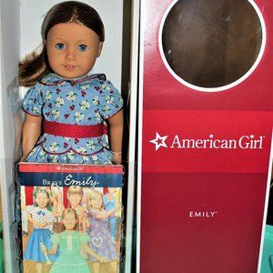 Emily American Girl Doll 18" with book.  New in box